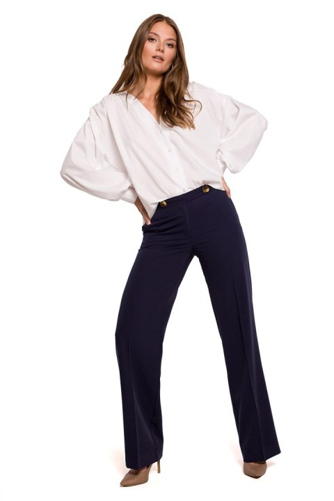 Spodnie Damskie Model K114 Navy - Makover - S