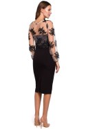 Sukienka Model K013 Black - Makover - L Sukienka Model K013 Black - Makover - L
