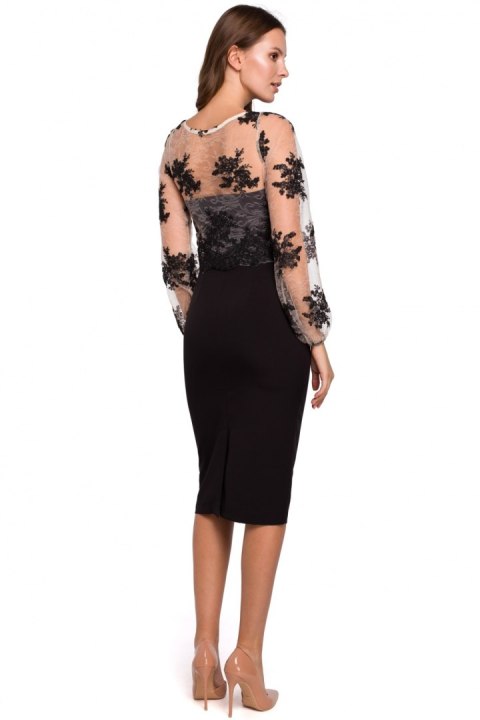 Sukienka Model K013 Black - Makover - L Sukienka Model K013 Black - Makover - L