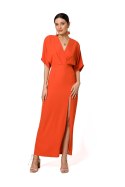 Sukienka Model K163 Coral - Makover - XXL Sukienka Model K163 Coral - Makover - XXL
