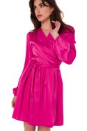 Sukienka Model K175 Pink - Makover - 2XL/3XL Sukienka Model K175 Pink - Makover - 2XL/3XL
