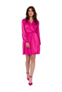 Sukienka Model K175 Pink - Makover - 2XL/3XL Sukienka Model K175 Pink - Makover - 2XL/3XL