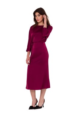Sukienka Model K177 Bordo - Makover - XXL