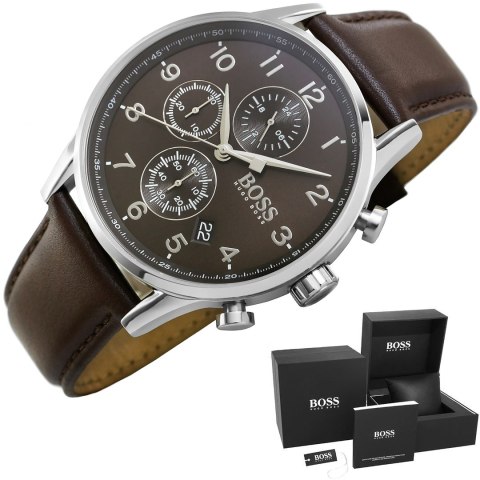 Zegarek Męski Hugo Boss Navigator 1513494 + BOX Zegarek Męski Hugo Boss Navigator 1513494 + BOX