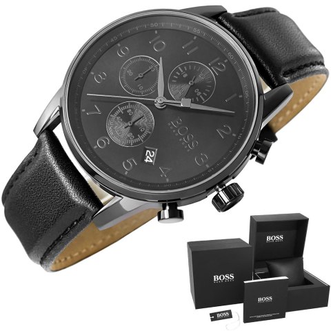 Zegarek Męski Hugo Boss Navigator 1513497 + BOX Zegarek Męski Hugo Boss Navigator 1513497 + BOX
