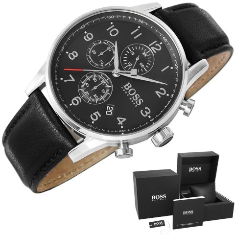 Zegarek Męski Hugo Boss Navigator 1513678 + BOX Zegarek Męski Hugo Boss Navigator 1513678 + BOX
