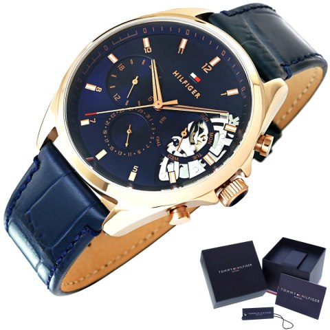 Zegarek Męski Tommy Hilfiger Baker 1710451 + BOX Zegarek Męski Tommy Hilfiger Baker 1710451 + BOX