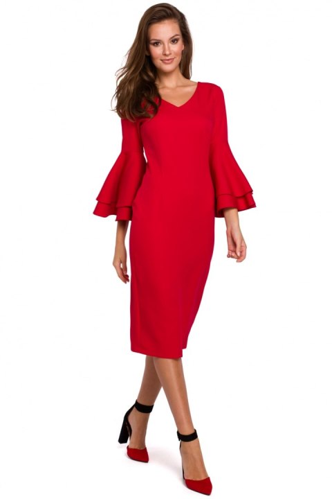 Sukienka Model K002 Red - Makover - XL