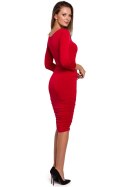 Sukienka Model K006 Red - Makover - M Sukienka Model K006 Red - Makover - M