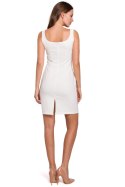 Sukienka Model K022 Ecru - Makover - XXL Sukienka Model K022 Ecru - Makover - XXL