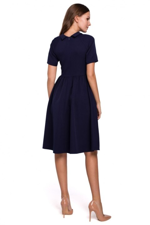 Sukienka Model K028 Atrament - Makover - XL Sukienka Model K028 Atrament - Makover - XL