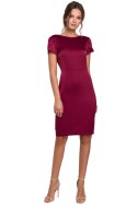 Sukienka Model K041 Bordo - Makover - M Sukienka Model K041 Bordo - Makover - M