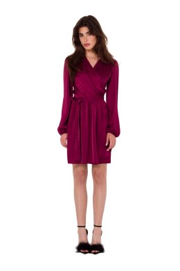 Sukienka Model K175 Bordo - Makover - 2XL/3XL