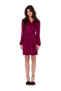 Sukienka Model K175 Bordo - Makover - L/XL Sukienka Model K175 Bordo - Makover - L/XL