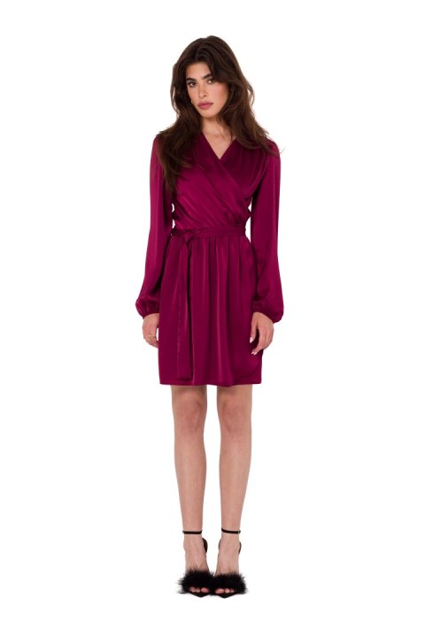 Sukienka Model K175 Bordo - Makover - L/XL Sukienka Model K175 Bordo - Makover - L/XL