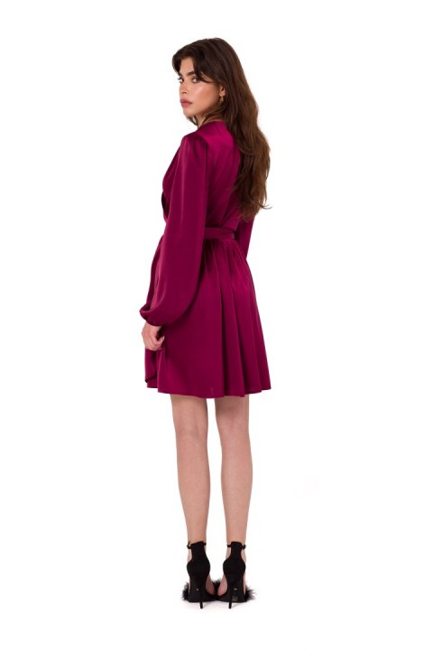Sukienka Model K175 Bordo - Makover - L/XL Sukienka Model K175 Bordo - Makover - L/XL