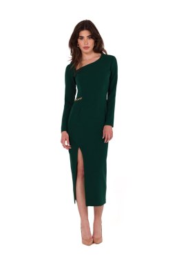Sukienka Model K178 Bottle Green - Makover - XL