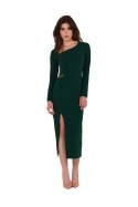 Sukienka Model K178 Bottle Green - Makover - M Sukienka Model K178 Bottle Green - Makover - M