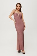 Sukienka Model K188 Powder Pink - Makover - S Sukienka Model K188 Powder Pink - Makover - S