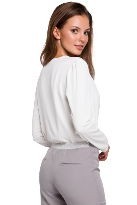 Bluzka Model K037 Ecru - Makover - L Bluzka Model K037 Ecru - Makover - L