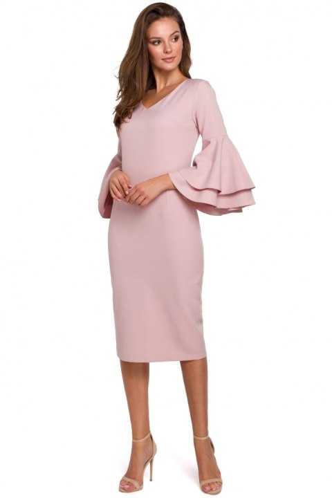 Sukienka Model K002 Dirty Pink - Makover - L