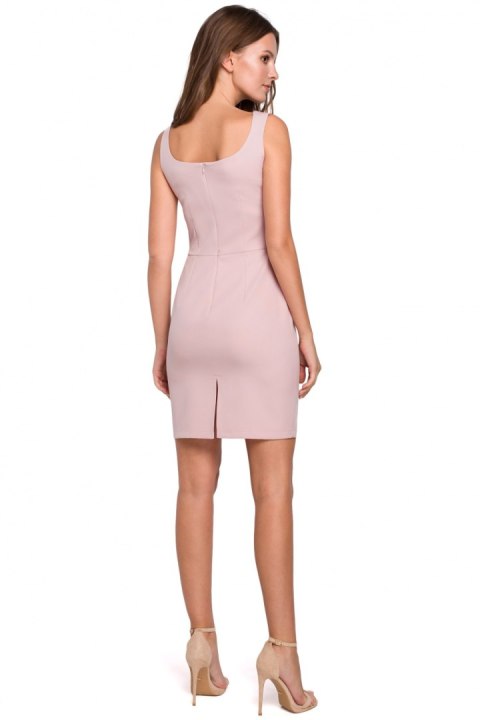 Sukienka Model K022 Dirty Pink - Makover - XL Sukienka Model K022 Dirty Pink - Makover - XL