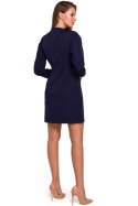Sukienka Model K034 Atrament - Makover - M Sukienka Model K034 Atrament - Makover - M