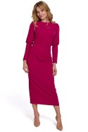 Sukienka Model K079 Śliwka - Makover - XXL Sukienka Model K079 Śliwka - Makover - XXL
