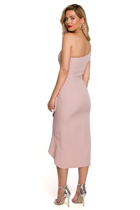 Sukienka Model K146 Dirty Pink - Makover - L Sukienka Model K146 Dirty Pink - Makover - L