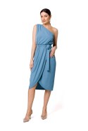 Sukienka Model K160 Cold Blue - Makover - M Sukienka Model K160 Cold Blue - Makover - M