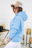 Bluza Damska Model Noemi WJ8890 Baby Blue - Vittoria Ventini - L Bluza Damska Model Noemi WJ8890 Baby Blue - Vittoria Ventini - L