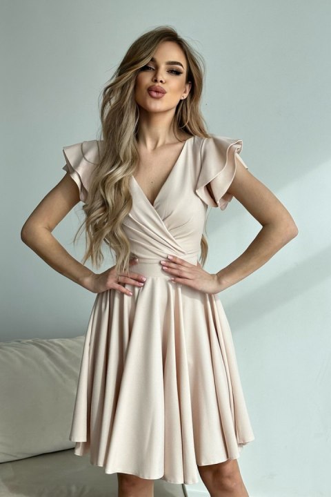 Sukienka Model 281-21 Beige - Bicotone - 34 Sukienka Model 281-21 Beige - Bicotone - 34