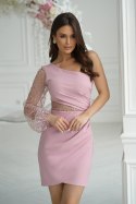 Sukienka Model 311-20 Dirty Pink - Bicotone - 40 Sukienka Model 311-20 Dirty Pink - Bicotone - 40