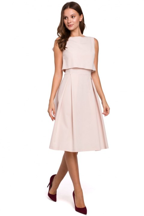 Sukienka Model K005 Beige - Makover - M