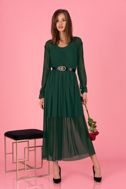 Sukienka Model Mariedam Dark Green - Merribel - L Sukienka Model Mariedam Dark Green - Merribel - L