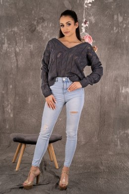 Sweter Damski Model Gloris Grafit - Merribel - L/XL