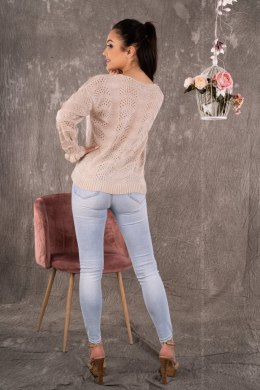 Sweter Damski Model Venigam Beige - Merribel - S/M