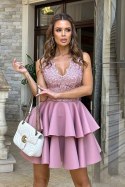 Sukienka Model 2122-20 Dirty Pink - Bicotone - 38 Sukienka Model 2122-20 Dirty Pink - Bicotone - 38