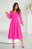 Sukienka Model 269-17 Pink Neon - Bicotone - 36 Sukienka Model 269-17 Pink Neon - Bicotone - 36