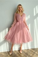 Sukienka Model 269-20 Dirty Pink - Bicotone - 42 Sukienka Model 269-20 Dirty Pink - Bicotone - 42