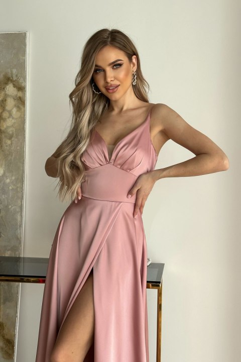 Sukienka Model 282-20 Dirty Pink - Bicotone - 40 Sukienka Model 282-20 Dirty Pink - Bicotone - 40
