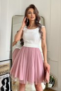 Sukienka Model 283-36 Ecru/Dirty_Pink - Bicotone - 40
