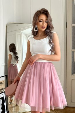 Sukienka Model 283-36 Ecru/Dirty_Pink - Bicotone - 40