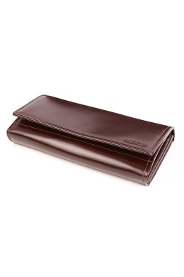 Duży skórzany portfel damski PPD5 Brown - Verosoft - uniwersalny