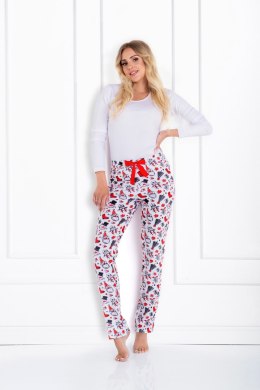 Piżama Damska Model Magic Moments White/Red - Momenti Per Me - XL