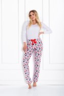 Piżama Damska Model Magic Moments White/Red - Momenti Per Me - S Piżama Damska Model Magic Moments White/Red - Momenti Per Me - S