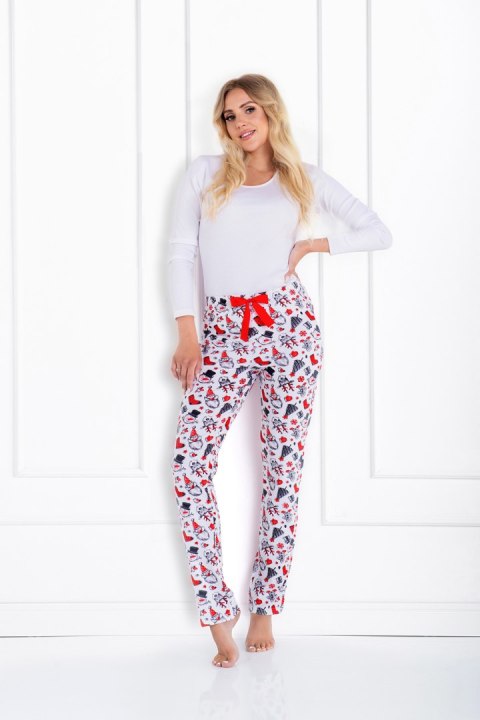 Piżama Damska Model Magic Moments White/Red - Momenti Per Me - S Piżama Damska Model Magic Moments White/Red - Momenti Per Me - S