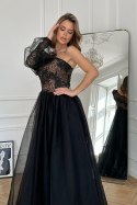 Sukienka Model 303-16 Black/Beige - Bicotone - 40