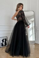 Sukienka Model 303-16 Black/Beige - Bicotone - 40