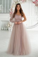 Sukienka Model 303-22 Szampan - Bicotone - 34 Sukienka Model 303-22 Szampan - Bicotone - 34